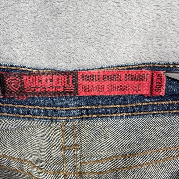 Rock & Roll Cowboy Double‎ Barrel Relaxed Straight Denim Jeans 30 x 30 Western - Picture 6 of 13